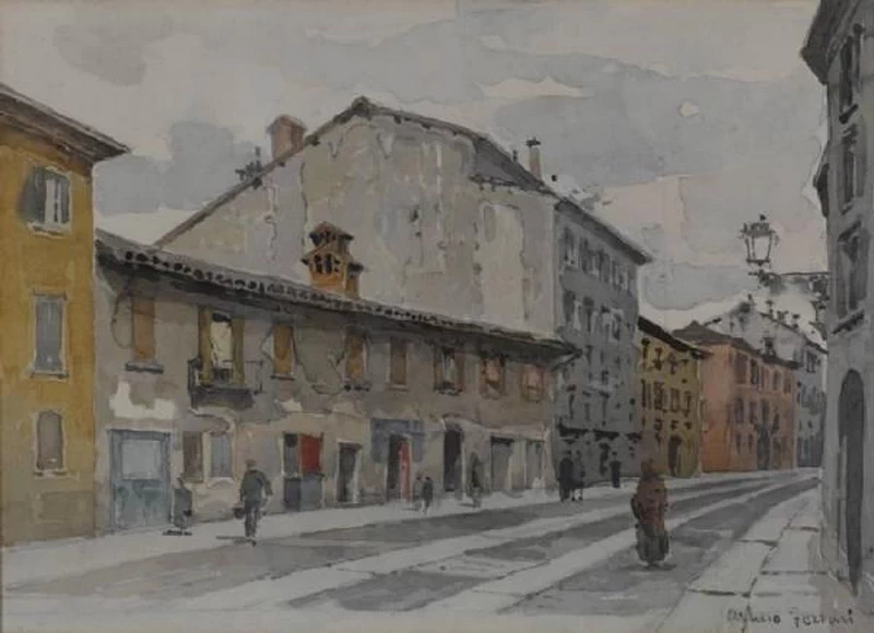 Via S. Pietro in Gessate, 1890 - 1910, Civiche Raccolte Storiche. Museo di Milano